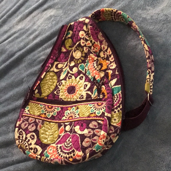 Vera Bradley Handbags - Vera Bradley tennis sling back back in plum crazy